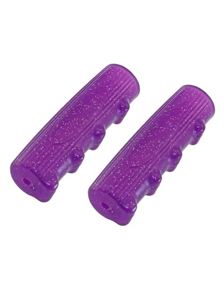 Grips 7/8 long 116mm Kraton Rubber 0214 Sparkle/Purple.